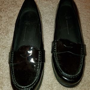 Franco Sarto Patent Leather Penny Loafers